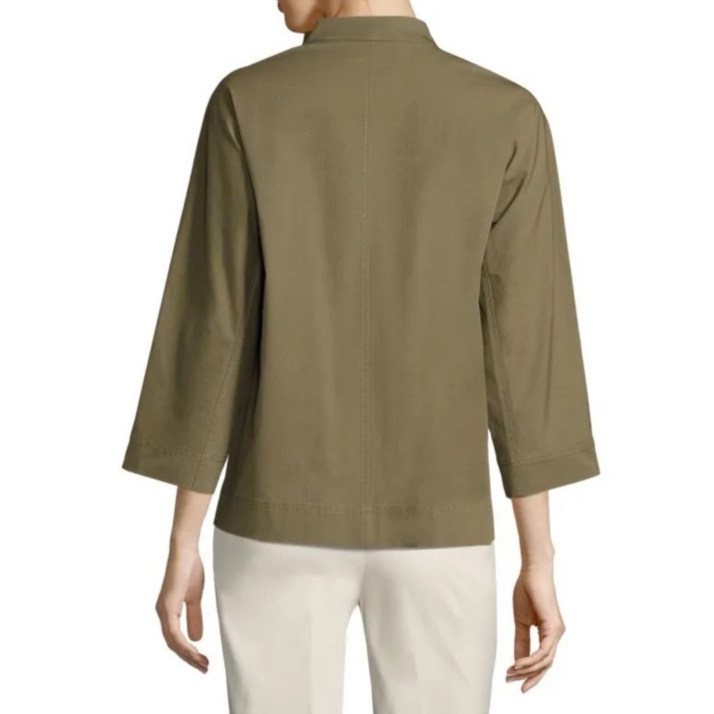 LAFAYETTE 148 NEW YORK Pesto Olive Green Adam Swing Jacket - Picture 2 of 7